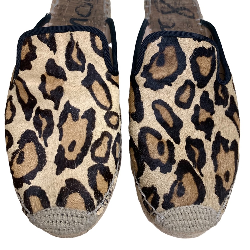 Anthropologie Sam Edelman Leopard Espadrille Slides